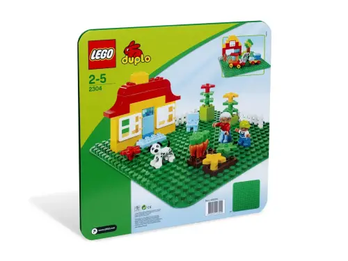 2304 duplo Large base plate Green - 2