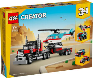 31146 Creator 3in1 Flatbed Truck with Helicopter - 2