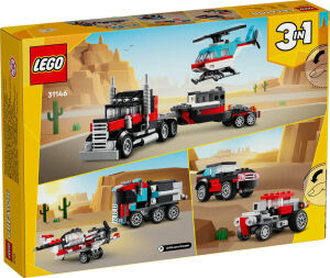 31146 Creator 3in1 Flatbed Truck with Helicopter - 3