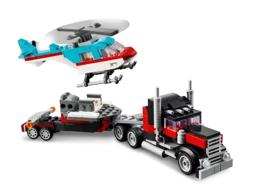 31146 Creator 3in1 Flatbed Truck with Helicopter - 5