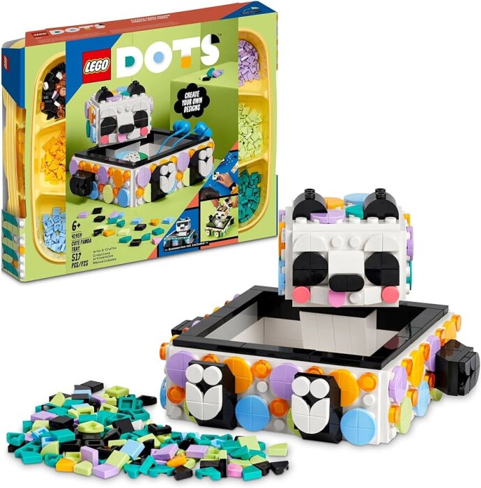 41959 Dots Cute Panda Tray - 1