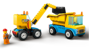 60391 City Construction Trucks and Wrecking Ball Crane - 7