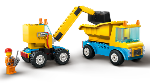 60391 City Construction Trucks and Wrecking Ball Crane - 7