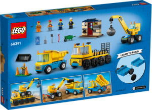 60391 City Construction Trucks and Wrecking Ball Crane - 3