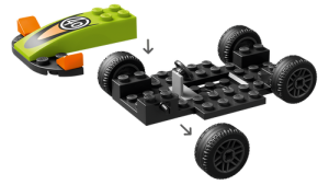 60399 City  Green Race Car - 9