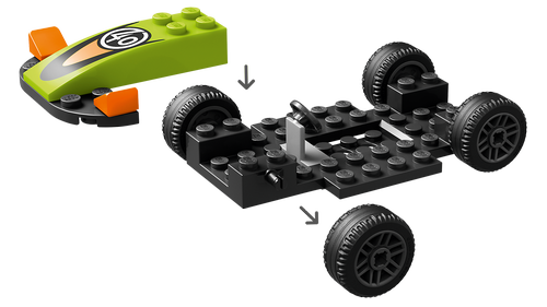 60399 City  Green Race Car - 9