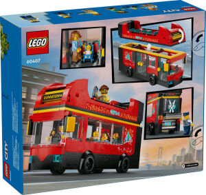 60407 City Red Double-Decker Sightseeing Bus - 3