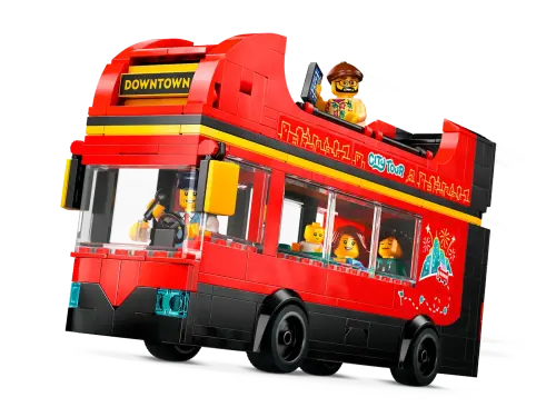 60407 City Red Double-Decker Sightseeing Bus - 5