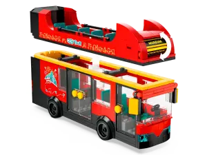 60407 City Red Double-Decker Sightseeing Bus - 6