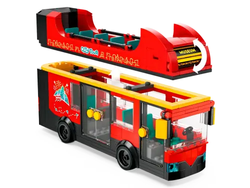 60407 City Red Double-Decker Sightseeing Bus - 6