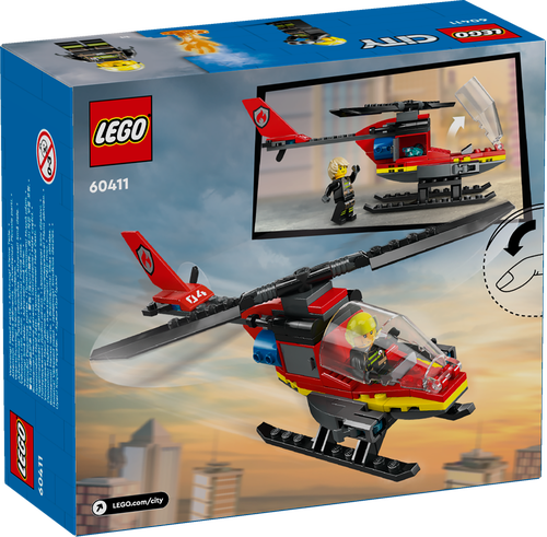 60411 City Fire Rescue Helicopter - 3