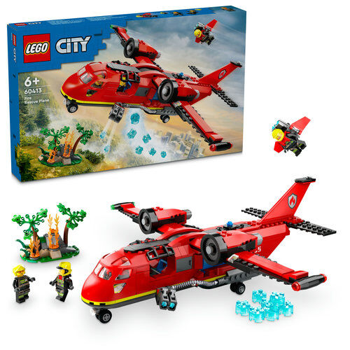 60413 City Fire Rescue Plane - 1