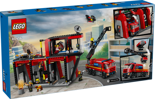 60414 City Fire Station with Fire Truck - 3