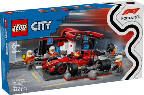 60443 City F1® Pit Stop & Pit Crew with Ferrari Car - 2