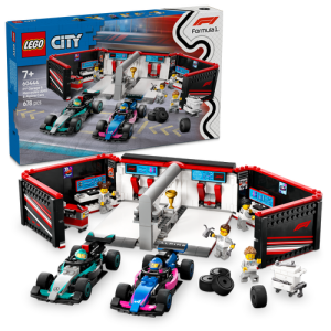 60444 City F1® Garage & Mercedes-AMG & Alpine Cars - 1