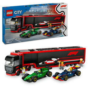 60445 City F1® Truck with RB20 & AMR24 F1® Cars - 1