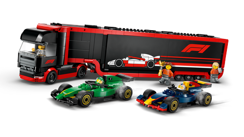 60445 City F1® Truck with RB20 & AMR24 F1® Cars - 5