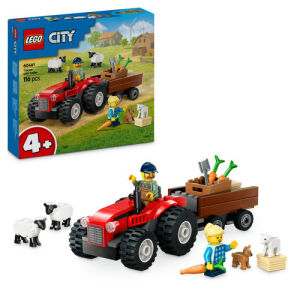 60461 City Red Farm Tractor with Trailer & Sheep - 1