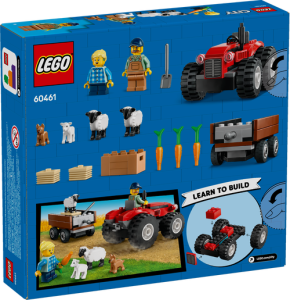 60461 City Red Farm Tractor with Trailer & Sheep - 3