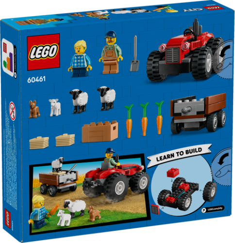 60461 City Red Farm Tractor with Trailer & Sheep - 3