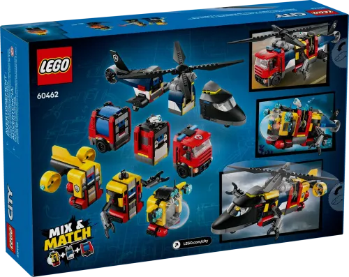 60462 City Helicopter, Fire Truck & Submarine Remix - 3