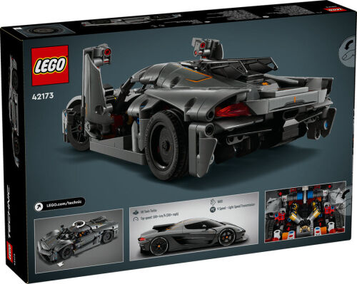 42173 Technic Koenigsegg Jesko Absolut Grey Hypercar - 3